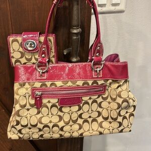 Coach Purse & Matching Wallet